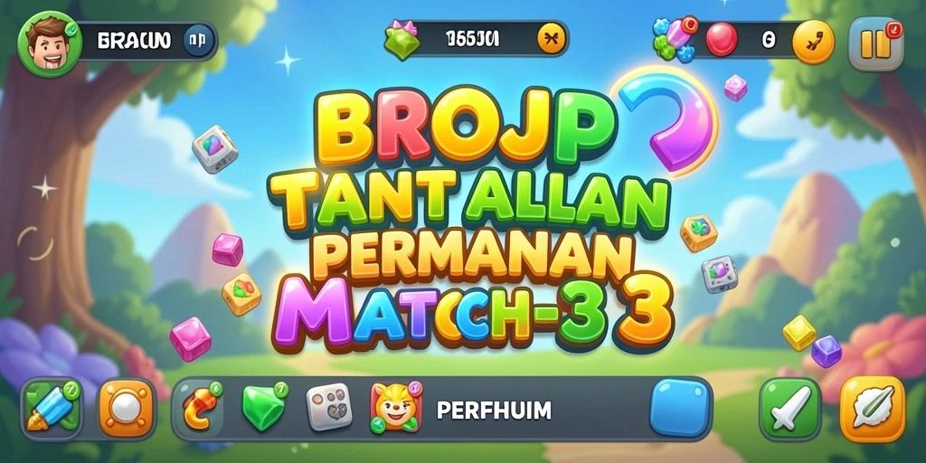 Tampilan gameplay BROJP yang seru dan berwarna-warni.