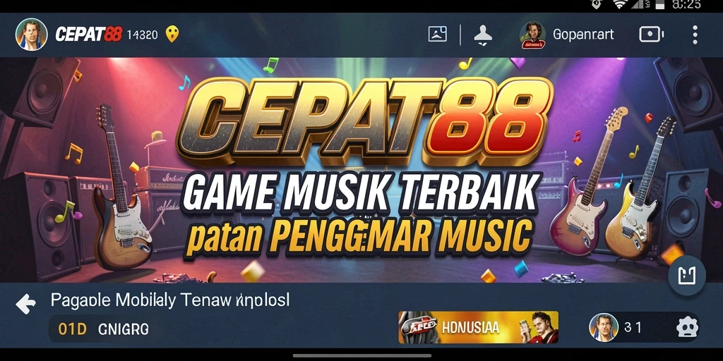 Tampilan gameplay <strong>CEPAT88</strong> yang menarik saat memainkan alat musik.