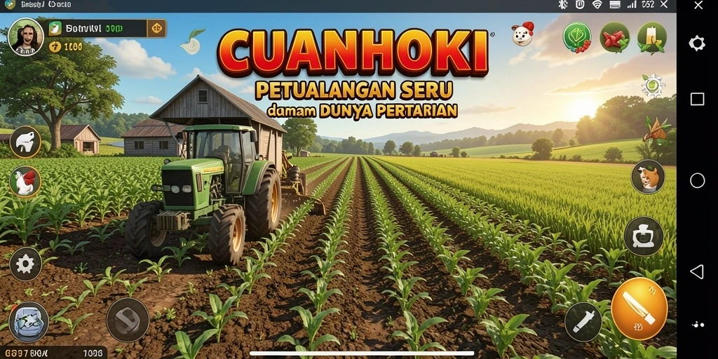 Tampilan gameplay CUANHOKI yang menarik dan penuh warna.