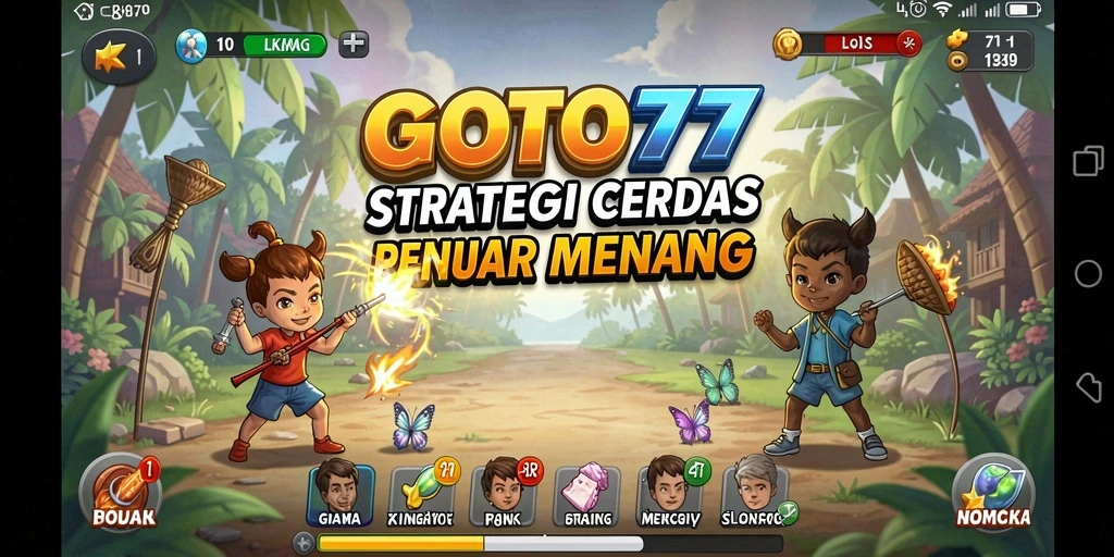 Tangkapan layar Gameplay GOTO77 yang intens dan strategis.