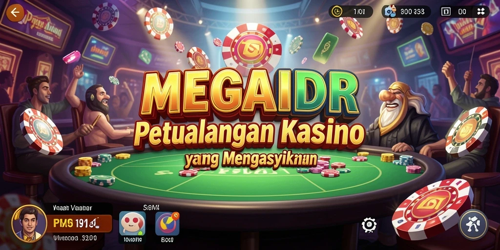 Tampilan gameplay Kasino yang memukau dari MEGAIDR.