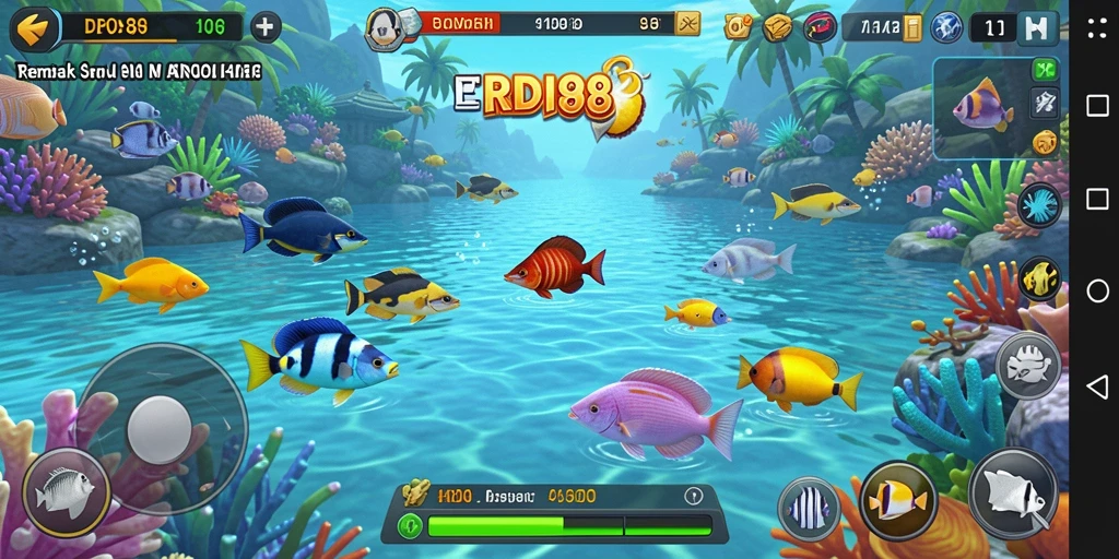 Screenshot tampilan gameplay seru RDI88 Tembak Ikan.