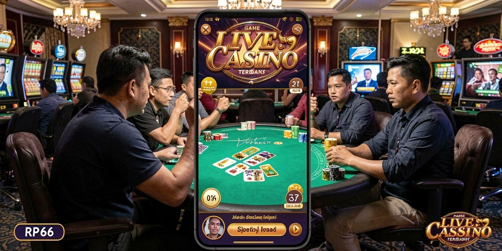 Tampilan gameplay Live Casino yang memukau dengan dealer profesional.