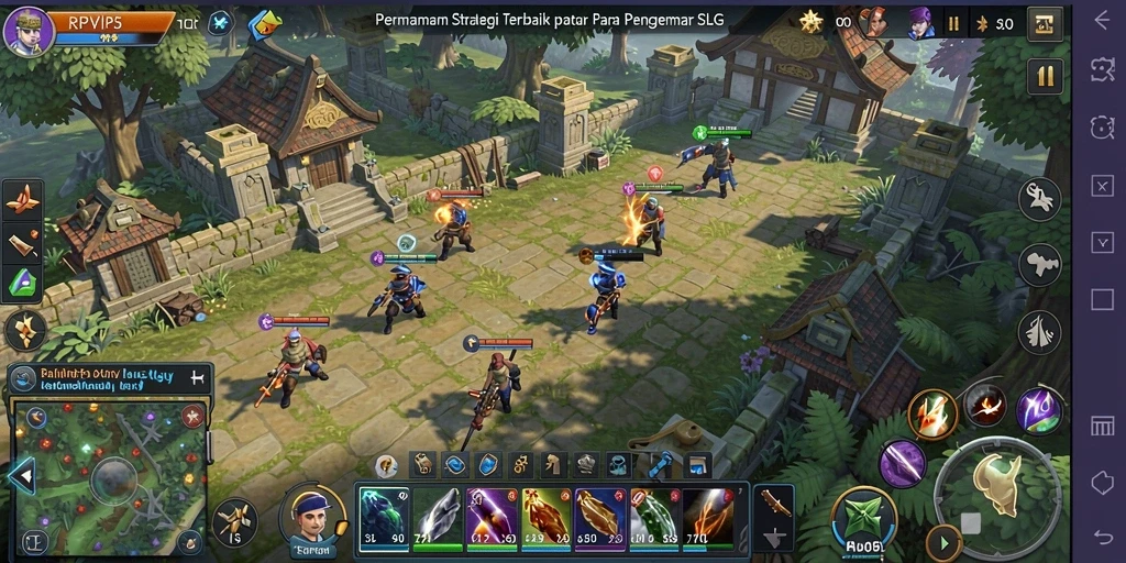 Screenshot dari gameplay RPVIP5 dengan aksi strategi yang mendebarkan.