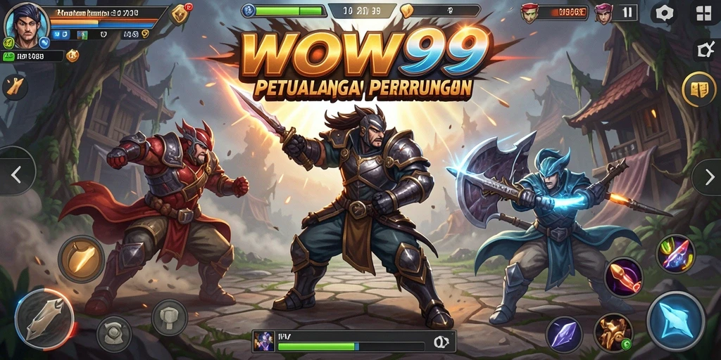 Tampilan gameplay WOW99 yang menambah keseruan pertarungan.